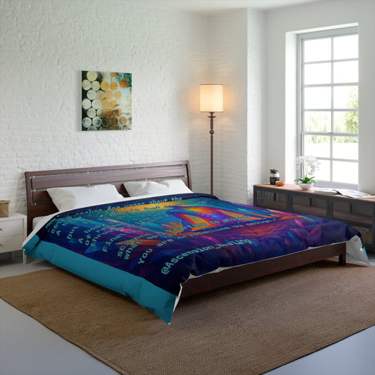 Copy of Crystalline Body Comforter, Vibrant Energy Bedding, Spiritual Home Decor, Meditation Gift, Colorful Bedroom Essential